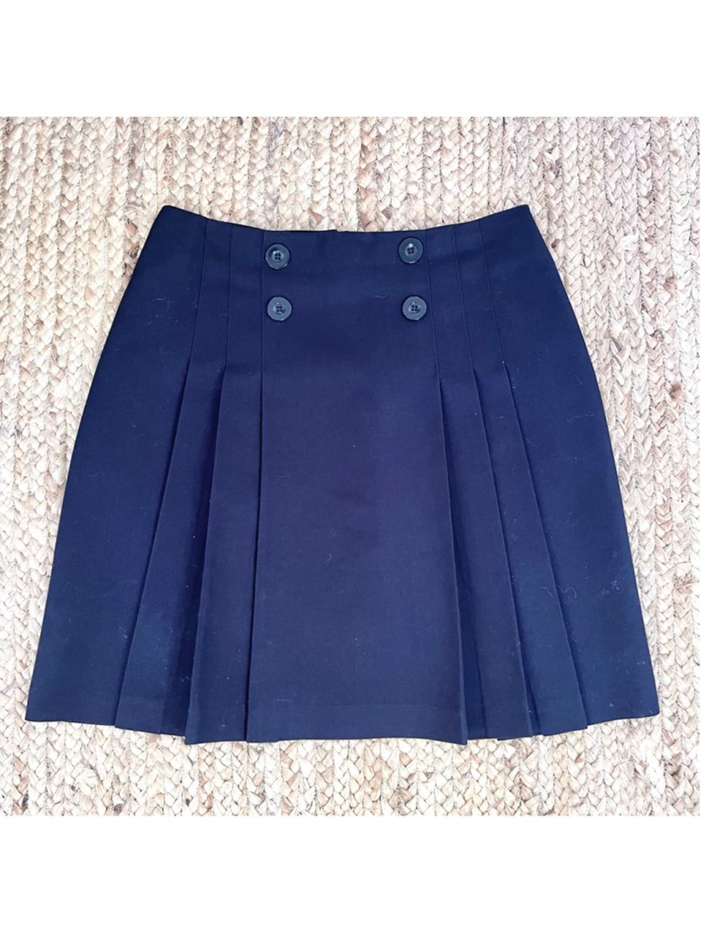 Vintage 90s Maggie Lawrence black pleated mini skirt